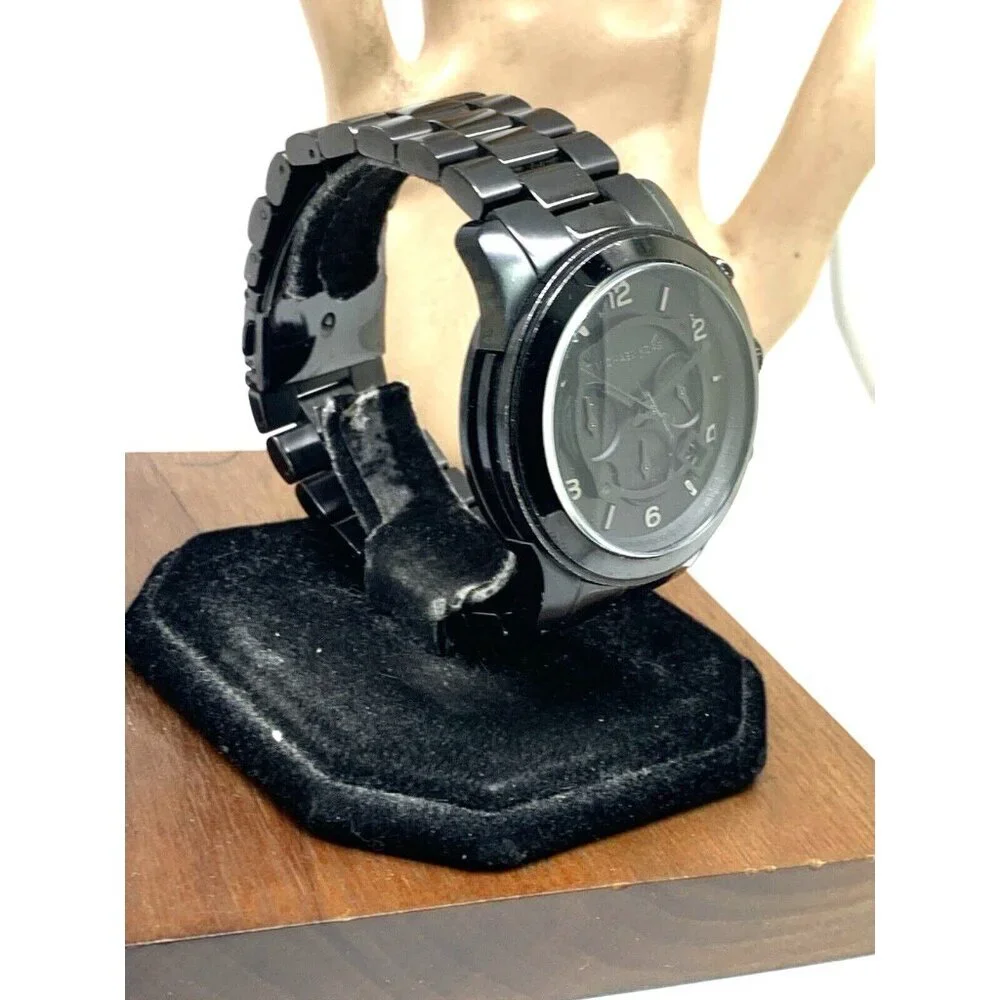 Michael Kors Men's Watch MK8157 Quartz Chronograph Black Dial Stainless Steel